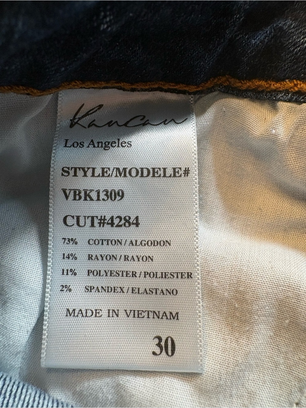 KanCan Dark Blue Distressed Denim Cutoff Shorts - Picture 5 of 5